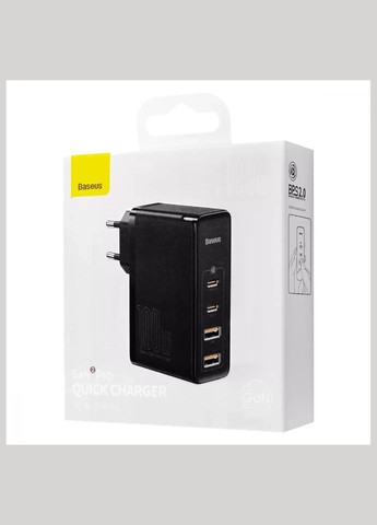 GaN2 Pro Быстрое зарядное устройство 100 Вт (2TypeC + 2 USB) черный Baseus (280928768)
