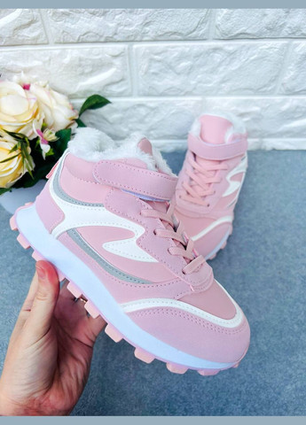 Розовые зимние кроссовки для девочки Башили