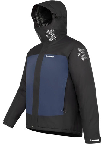Комбінована демісезонна куртка viking fishing nord storm 200g 10k bblack/navy No Brand