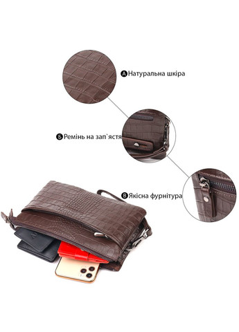 Клатч для мужчин из натуральной фактурной кожи. 21554 Canpellini (329199046)