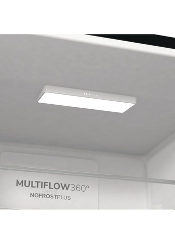 Холодильник з нижн. мороз. камерою NRK6192ABK4, 185х60х60см, 2 двері, 204(96)л, А++, NoFrost+, LED дисплей, Зона св-ті, Gorenje (364275259)