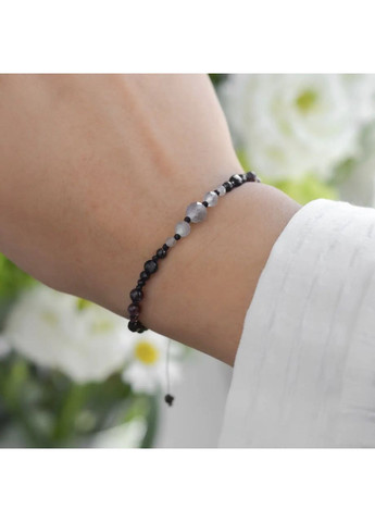 Браслет талисман для знака зодиака Скорпион из натуральных камней на затяжке d-6х4-3-2мм+- No Brand Браслет (360564167)