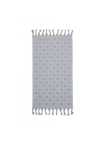 Barine полотенце - whale grey серый 90*160 серый производство -