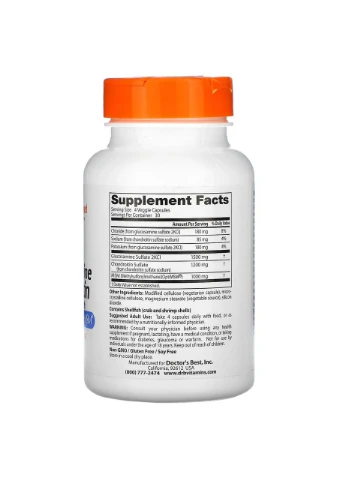 Хондропротектори Glucosamine Chondroitin MSM with OptiMSM, 120 капсул Doctor's Best (371809964)