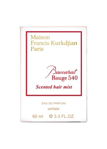 Парфюм унисекс Baccarat Rouge 540 Scented Hair Mist 60 мл Maison Francis Kurkdjian (392370790)