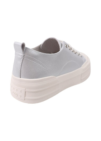 Сірі кеди жіночі срібні натуральна шкіра FARINNI 834-25DTS