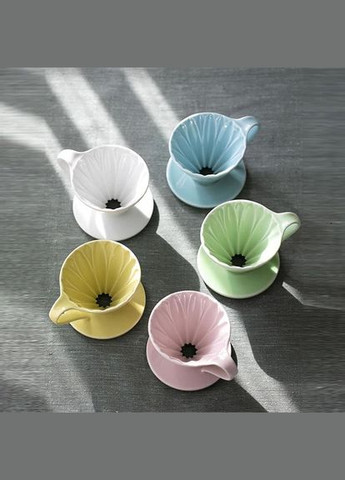 Пуровер Cafec Arita зеленый васаби Ware Flower Dripper Cup4 Green (R-15853-VS) No Brand (303348916)
