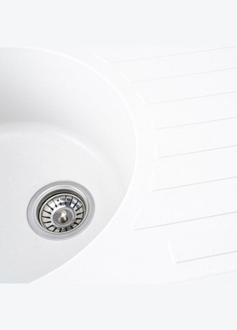 Гранітна мийка для кухні LIRA 7750 матова Білосніжна Valeso (342071957)