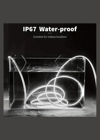 Стрічка світлодіодна водонепроникна гнучка 2 м 4500 К натуральний білий No Brand (365287981)