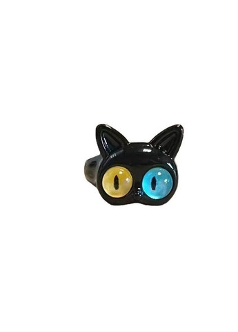 Каблучка Чорний кіт з різними очима No Brand (276070212)