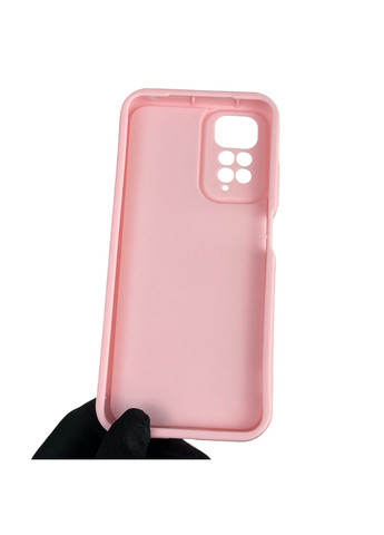 Чехол силиконовый Soft Touch с 3D принтом Майнкрафт для Redmi Note 11 розовый (Полная защита камеры) Xiaomi (373425020)