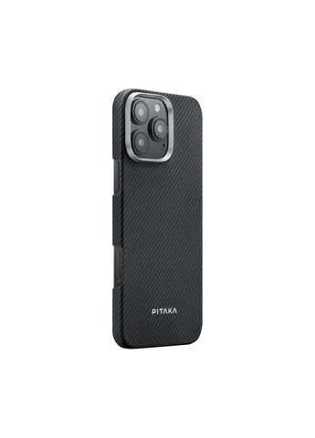 Чехол Ultra-Slim Case для iPhone 16 Pro Max Black/Grey Twill (KI1601PMA) PTR Pitaka (327889185)