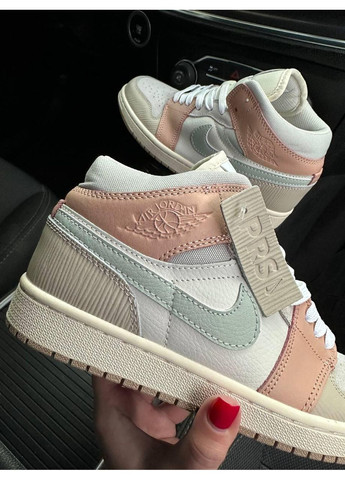 КРОСІВКИ ЖІНОЧІ NIKE AIR JORDAN 1 HIGH PINK MILAN НАЙК АІР ДЖОРДАН No Brand рожеві демісезони (368885319)