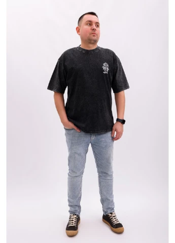 Черная футболка мужская черная 347127 Where Uwear