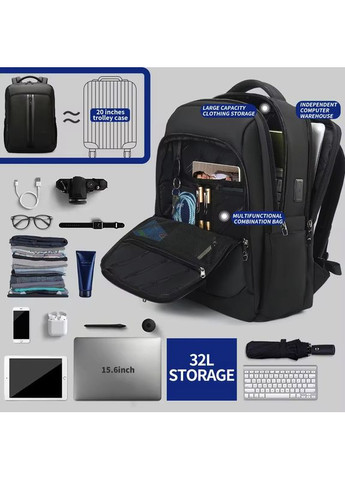 Рюкзак 15.6" Black (T-B9600BL) Tigernu T-B9600 (357475120)