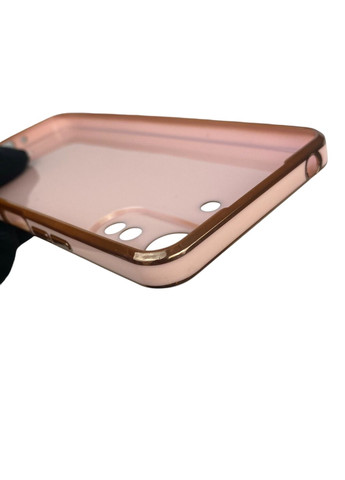 Чохол для Redmi 13C глянцевий із захистом камери із золотою окантовкою на сяомі редмі 13с пудровий gs1 Xiaomi (366231416)
