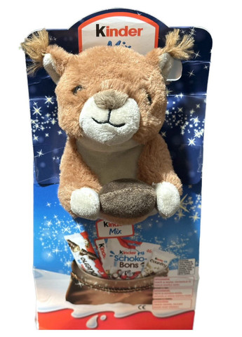 Новорічний подарунок Mix з м'якою іграшкою 133 g Білочка Kinder (369156214)