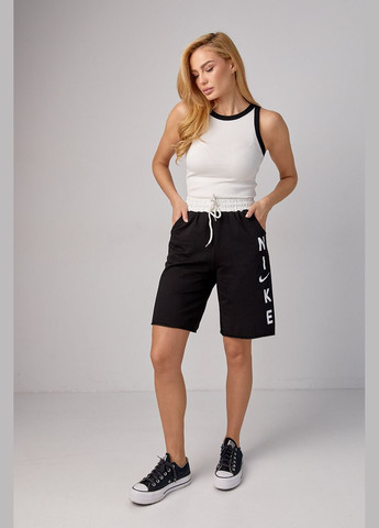 Жіночі трикотажні шорти з написом Nike Lurex (292445273)