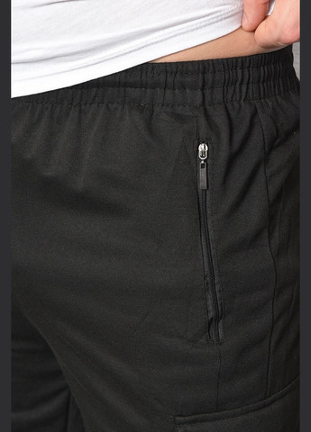 Черные спортивные демисезонные зауженные брюки Let's Shop