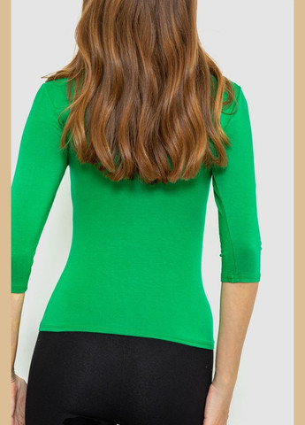 Зеленая демисезон футболка женская с удлиненным рукавом, цвет красный, Ager