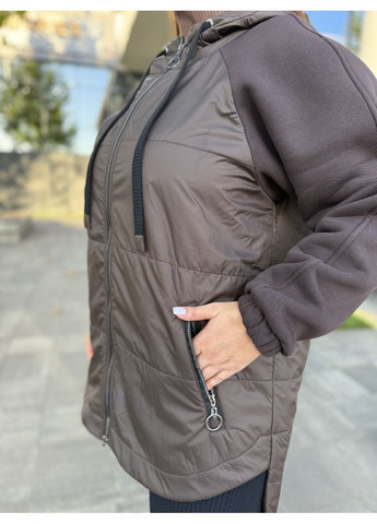 Коричневая демисезонная женская куртка – кардиган. Avanti