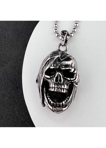 Готичний панк кулон череп з нержавіючої медичної сталі PS-112 No Brand (299340154)