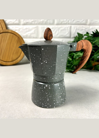 Небольшая гейзерная алюминиевая кофеварка на 3 чашки. А-Плюс (303209356)