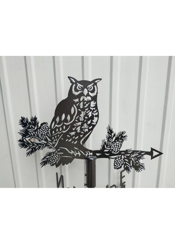 Флюгер на будинок Сова, Пугач, флюгер на дах з металу 3 мм. No Brand (368896748)