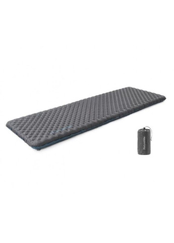 Матрас надувной сверхлегкий CNH22DZ018, с мешком для надувания, прямоугольный черный 183 см. Naturehike (353502645)
