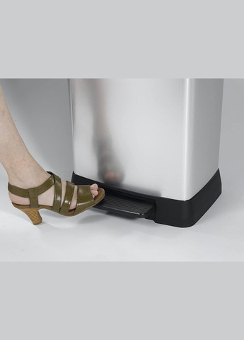 Контейнер для мусора с педалью Deco bin 50 л (02162) Серебристый Curver (334713022)