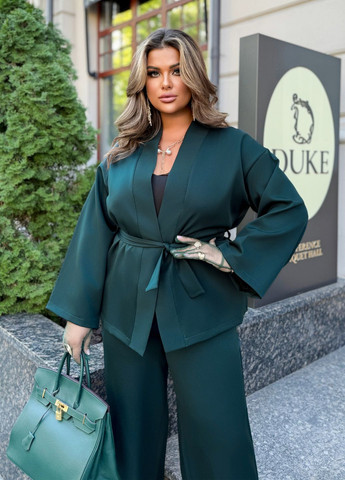 Костюм-кімоно жіночий діловий оверсайз фасону (кімоно + брюки) No Brand (356174380)