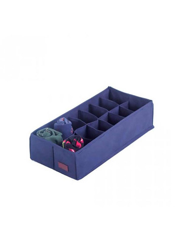 Коробочка з квадратними відділеннями для шкарпеток і трусів JnsKv (Синій) Organize (264032435)