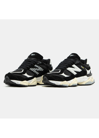 Черно-белые демисезонные кроссовки мужские new balance 9060 cordura black white | нью беланс 9060 черно-белые No Brand