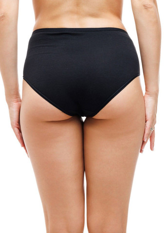 Женские трусы с бамбука с высокой посадкой S черный (5127123290921) Наталюкс 51-2712 (353501756)