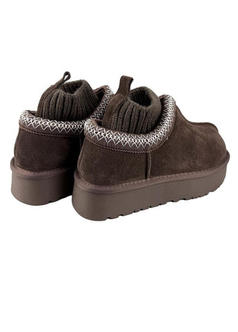Угги женские замшевые на платформе шоколадные 5826-406 No Brand (365244230)