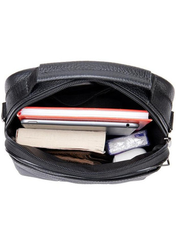 Сумка планшет через плече чоловіча з натуральної шкіри Чорний 36450 Vintage (353690054)