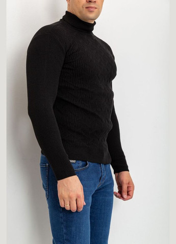 Чорний светр-гольф чоловічий,, 161r892 Ager