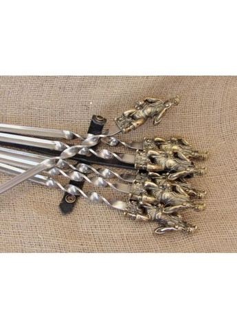 Набор шампуров Люкс Козаки в бронзе 6 предметов в колчане 47330018 NB Art (346529129)