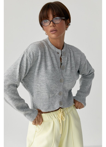 Серый зимний кардиган Lurex