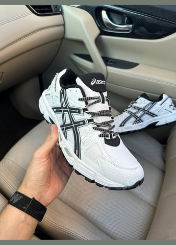 Черно-белые зимние кроссовки зимние мужские и женские asics gel-kahana 8 termo white black gore-tex | асикс гель-кахана 8 черно-белые термо No Brand