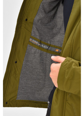 Оливкова (хакі) демісезонна куртка чоловіча демісезонна кольору хакі Let's Shop