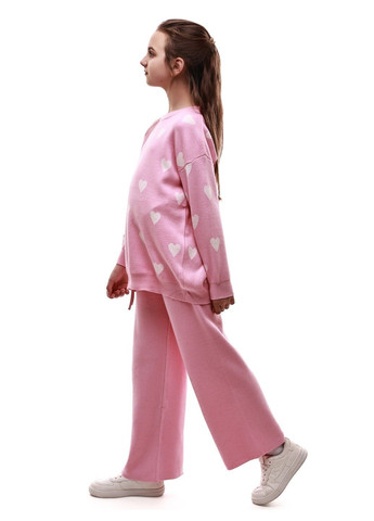 Розовый зимний костюм брючный для девочки подростка M@C