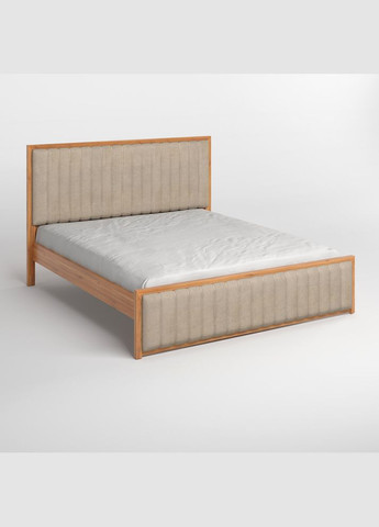 Двуспальная деревянная кровать Вена/Аляска 23 (Бежевый) 140х200 см (MBG-11016) Mebigrand (368280472)