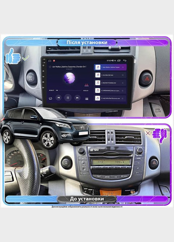 Штатная магнитола для Toyota RAV4 III (XA30) 2006-2012 экран 9" 4/64Gb CarPlay 4G Wi-Fi GPS Prime 7шт Lesko (336195307)