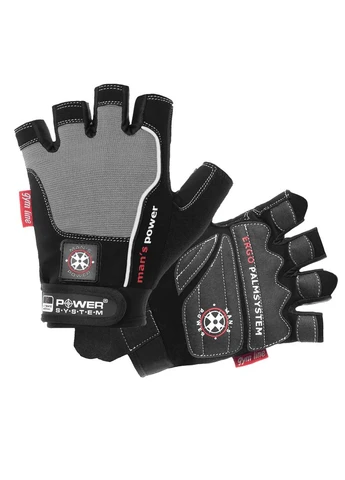 Перчатки для фитнеса PS-2580 Man’s Power Black/Grey Power System (399251606)