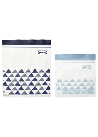 ZIP пакет для заморозки ІКЕА ISTAD синій (00525654) IKEA (267898552)