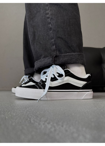 Комбіновані всесезон кеди knu slool potato чорні з білим Vans --6770