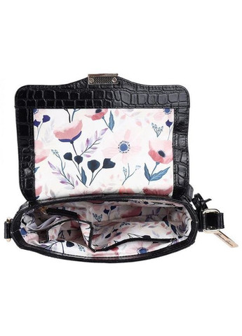 Сумка крос-боді через плече жіноча з натуральної шкіри Чорний 36838 Ashwood (353689951)