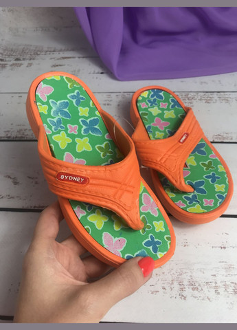 Оранжевые вьетнамки детские для девочки оранжевый (651) Sydney