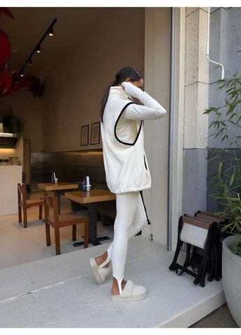 Жіночий теплий флісовий термокостюм термокомплект термобілизна із жилеткою Україна (366869002)